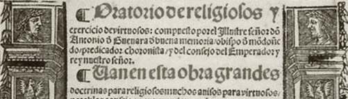 ORATORIO DE RELIGIOSOS Y EJERCICIO DE VIRTUOSOS